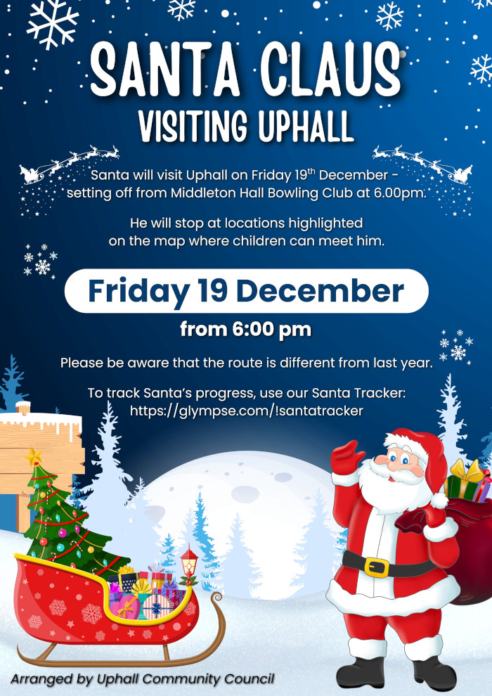 Santa Claus visits Uphall